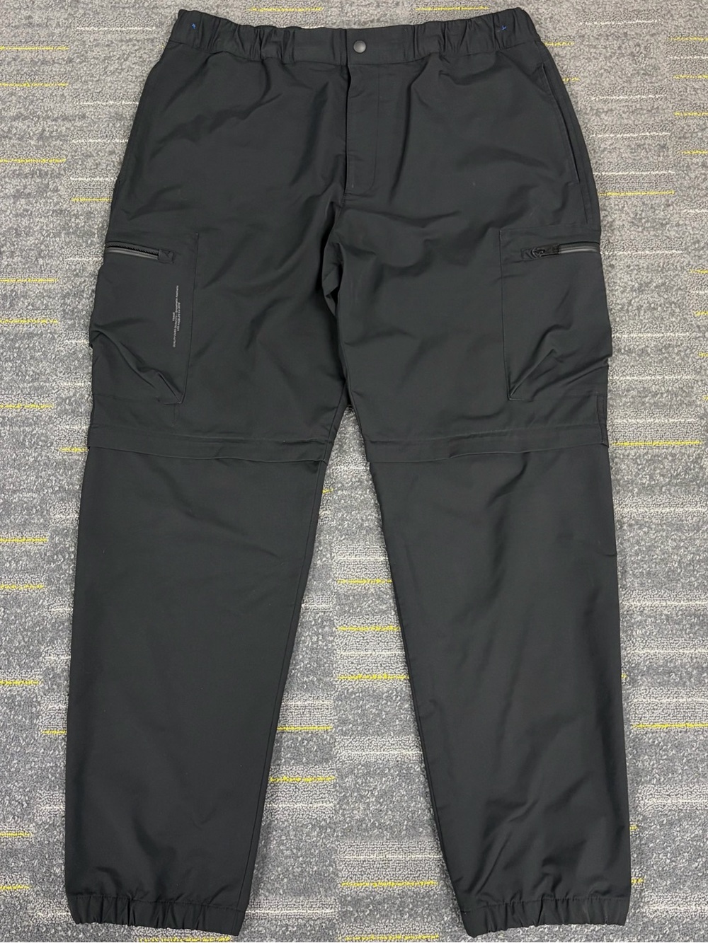 Frame Convertible Tech Pants Trousers Mens Large Noir Black Outdoor Designer